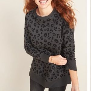 Old navy leopard tunic top